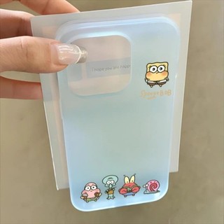 Phim Hoạt Hình Mini Spongebob Bạn Bè Trường Hợp Điện Thoại Cho iPhone 17 16 15 14 13 12 11 Pro Max X Xr Xs Max 7 8 Plus