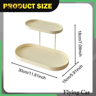 Trang Điểm Mỹ Phẩm Kệ Bảo Quản Sắt Da PU Vanity Khay Để Chải Vàng Phụ Kiện Phòng Tắm Bảo Quản
