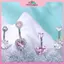MYPANDA Nhẫn Nút Bụng Zircon Gợi Cảm, Bộ 6/8 Chiếc, Quà Tặng Cho Bé Gái