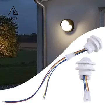 Công tắc cảm biến chuyển động thông minh SKJK, Công nghệ cảm biến kép tương thích điện áp rộng Cảm biến chuyển động nhúng, Thiết kế nhúng Công nghệ PIR Công tắc cảm biến PIR Công nghệ Radar 6G Công tắ