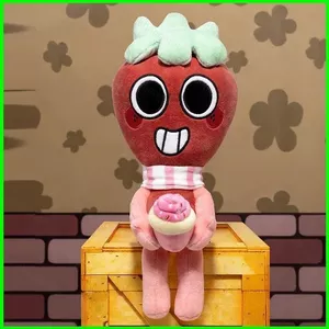 PS1 Dandy 's World Sprout Seedly Plushie Game Merch Búp bê sang trọng dâu tây dễ thương với Cupcake SP1
