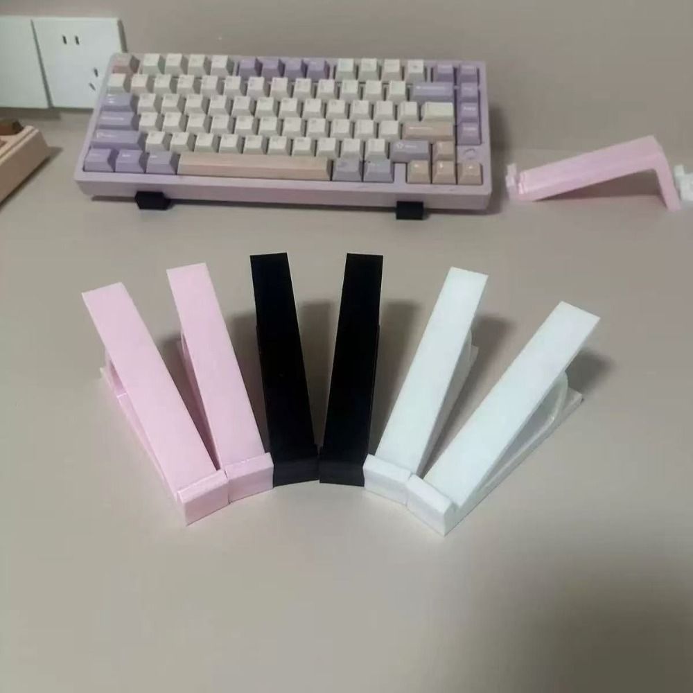 HOBBYIN 1 Cặp Bàn Phím Máy Tính Nâng, Bàn Phím Góc Nâng Bằng Nhựa Chân Đế Nâng Cao, Phụ Kiện Giá Đỡ Màn Hình Di Động