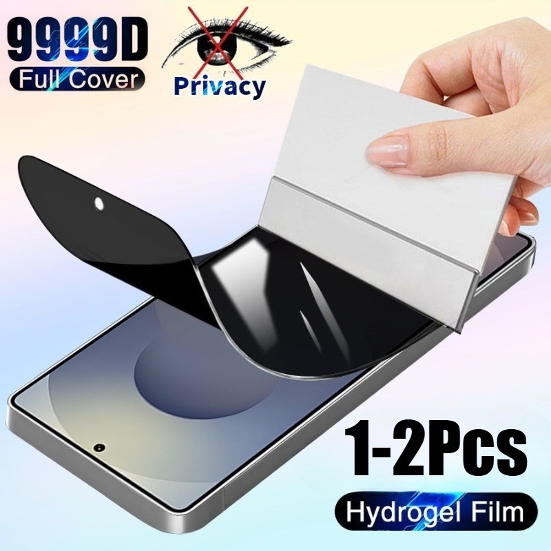 1-2 Chiếc Full Cover Chống Ánh Sáng Xanh Mềm Hydrogel Cho Redmi Note 13 13R Pro Plus 4G 5G Chống Gián Điệp Riêng Tư Và Bảo Vệ Màn Hình HD Phim Mờ