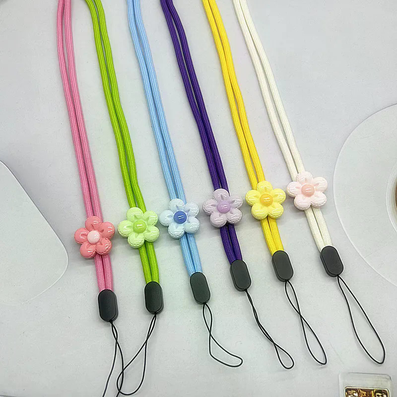 Hoa Thời Trang Đa Năng Điện Thoại Di Động Dây Thiết Kế Hoạt Hình, Dây Đeo Cổ Móc Khóa Mặt Dây Chuyền