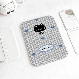 Mèo đen xám Gương Phụ Kiện Gập Nhỏ Gọn, Quà Tặng Bạn Bè Siêu Đẹp