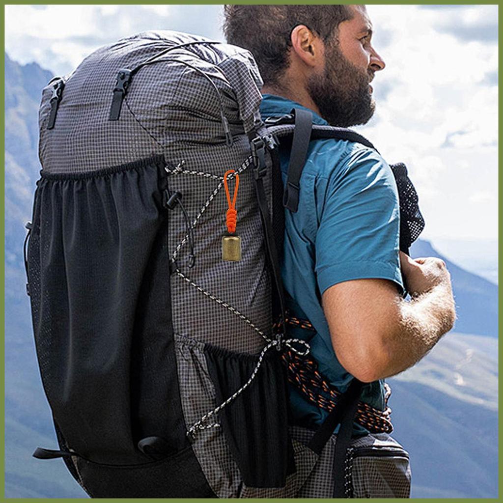 Chuông gấu Hiker Bear Bell lớn, kim loại bền chắc - Dụng cụ ngoại cảnh tiện lợi