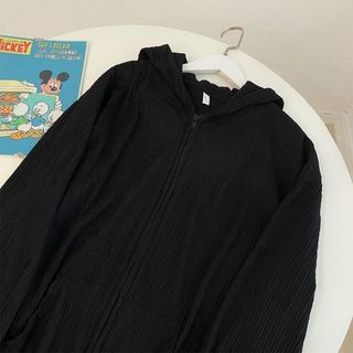 Áo khoác nữ chống nắng, phong cách Hàn Quốc, chất liệu vải sợi Polyester