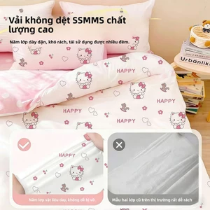 Bộ ga trải giường du lịch dùng một lần gồm bốn món và ba món, được nâng cấp và làm dày hơn, tiện mang theo, chống bẩn, d
