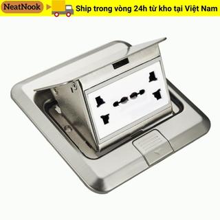 Ổ cắm sàn NEATNOOK, Ổ cắm sàn thụ thể 6 cánh nhúng, Ổ cắm bật lên dày tiết kiệm không gian bền bỉ Sử dụng tại nhà văn phòng
