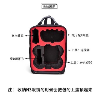 Dành Cho DJI Avata360 Ba Lô Vải Di Động Tất Cả Trong Một Túi Bảo Quản RC 2 Điều Khiển Từ Xa Kính N3 Ngoài Trời Toàn Cảnh Drone Avata360 Túi Phụ Kiện