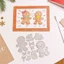 Gingerbread Man Chủ Đề Kim Loại Thép Carbon Cắt Khuôn Thêu Sò Dập Nổi Khắc Bản Mẫu DIY Album Ảnh Thiệp Chúc Mừng Cắt Chết Giấy Thủ Công Dụng Cụ