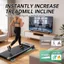 CATIYAHA Walking Pad Khối Incline, Đế xốp Cao su cường độ cao Máy chạy bộ Incline Riser Blocks, Nâng cấp Uphill Huấn luyện hấp thụ sốc Thảm tập thể dục