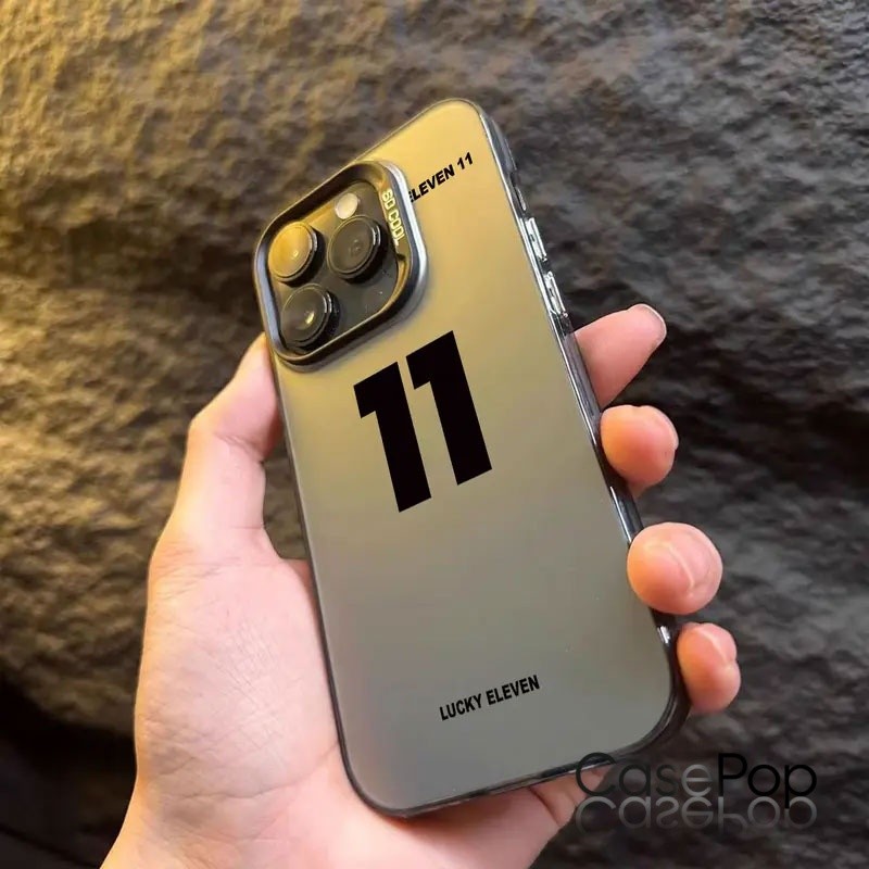 Ốp TPU Họa Tiết Số Chống Sốc & Chống Vân Tay Cho iPhone 11-15