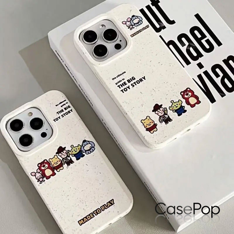 Ốp Gấu Toy Story Môi Trường Cho iPhone 11-17 Pro Max