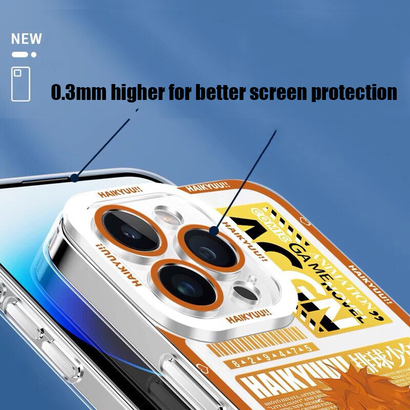HOT Anime Haikyuu Vỏ Điện Thoại Cho Infinix Tecno Spark GO 2022 2024 2025 SMART 10 6 Plus 9 7 8 CAMON 40 30 20 Pro Mềm Rõ Ràng Xu Hướng Thương Hiệu Trong Suốt Hoạt Hình Thời Trang Vỏ Silicon