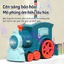 Tàu hỏa domino – Đồ chơi giáo dục tự động xếp thả bài cho bé 3-6 tuổi