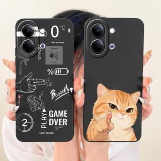Dành Cho Vivo Y05 4G Y11D 4G / Vivo Y11 5G Y21 5G Vỏ Điện Thoại Hoạt Hình Gấu Trúc Thỏ Phi Hành Gia Họa Tiết Mèo Vỏ Silicon Lỏng