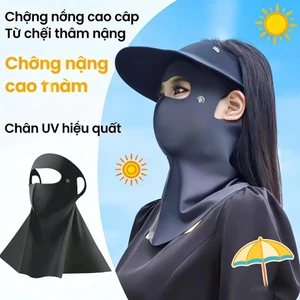 【🔥】Khẩu trang chống nắng Ninja nữ: Lụa băng mát, che gò má, thở thoáng, che cổ kín!