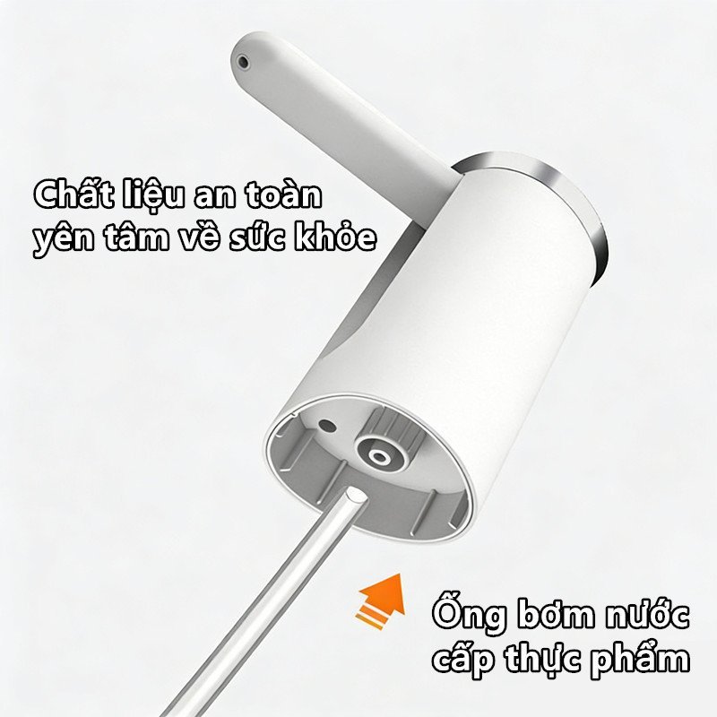 Vòi Bơm Nước Tự Động nhấn giữ 1 giây ra nước sạc Type-C chất liệu ABS phù hợp mọi bình nước an toàn