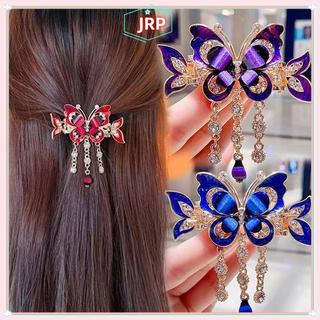 JRP Thời Trang Thanh Lịch Zircon sel Kẹp Tóc Phụ Kiện Dành Cho Nữ Retro Dân Tộc Phong Cách Nhỏ Cua Kẹp Mũ Trang Sức Quà Tặng JRP