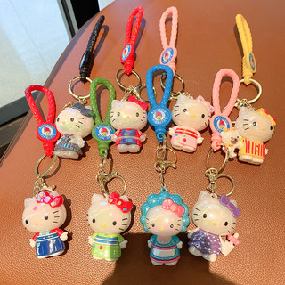 Sáng Tạo Mạ Điện Móc Khóa Mặt Dây Chuyền Kid Hello Kitty Hoạt Hình Nhỏ Tặng Sách Ô Tô Mặt Dây Chuyền Nhỏ 26.1.7