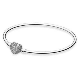 Vòng tay S925 trống tâm, phong cách cổ điển thời thượng