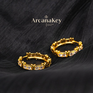 Bông Tai Hình Tròn Sáng Bóng ArcanaKey - Thiết Kế Tối Giản, Linh Hoạt Cho Mọi Ngày