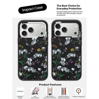 CASECASE X SHANGHCHENGSHI Full Blossom Vỏ Điện Thoại Máy Ảnh Màu Trắng Vòng Phiên Bản Mờ Đen Cứng Hút Từ Tính Tác Động Dành Cho Apple IPhone 13 14 15 16 17 Pro Max Air Plus