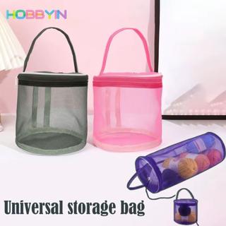 HOBBYIN Túi lưới lưu trữ sợi HOBBYIN, Túi sợi len đan nhẹ bằng lưới rỗng, Túi đựng sợi tròn cầm tay chống bụi để móc, may vá