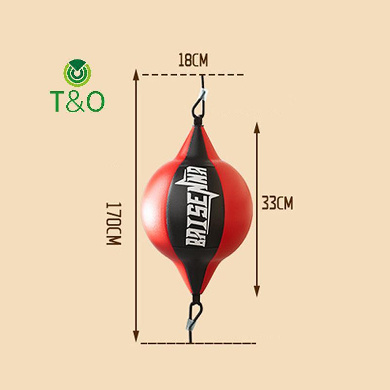 [T & O-t] Phản ứng tập luyện Boxing Speed Leather Double End Training Punching Musculation Vent Reaction Speed Balls [mới]