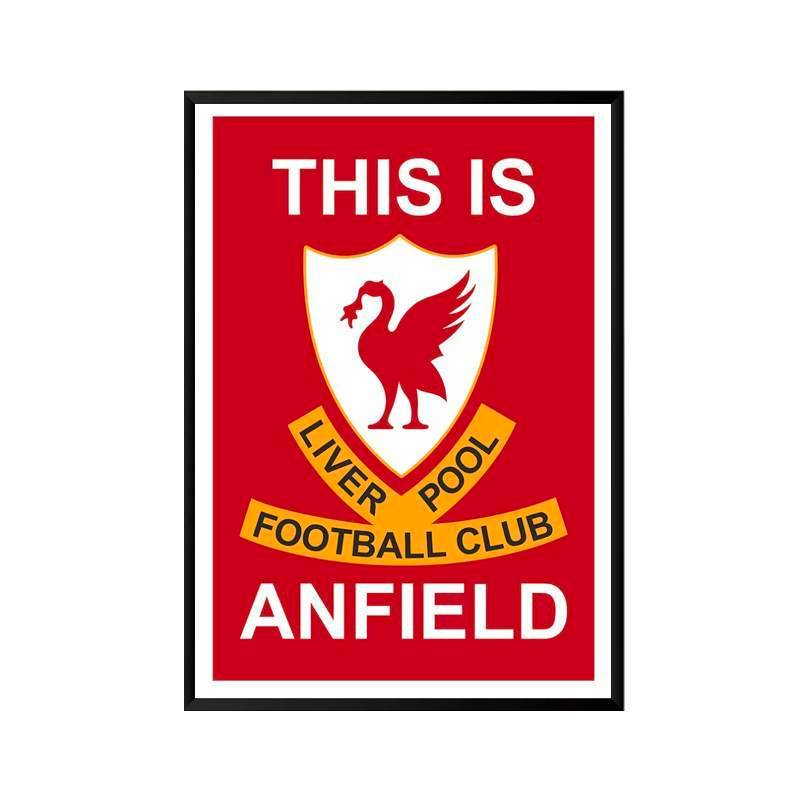 Tranh Canvas trang trí bóng đá Liverpool Salah