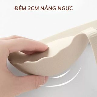 Áo lót nữ su nâng ngực VANVENE AL507, áo ngực cao cấp không gọng đệm dày 3cm bản to che mỡ lưng