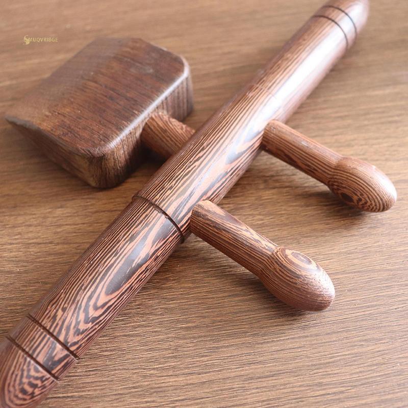 MUQV Cloud Shengyang Xẻng Mở Ba Dụng Cụ Cạo Massage Guasha Cán Sti Cầm Tay Đặc Biệt Wenge Gỗ Dụng Cụ Massage n