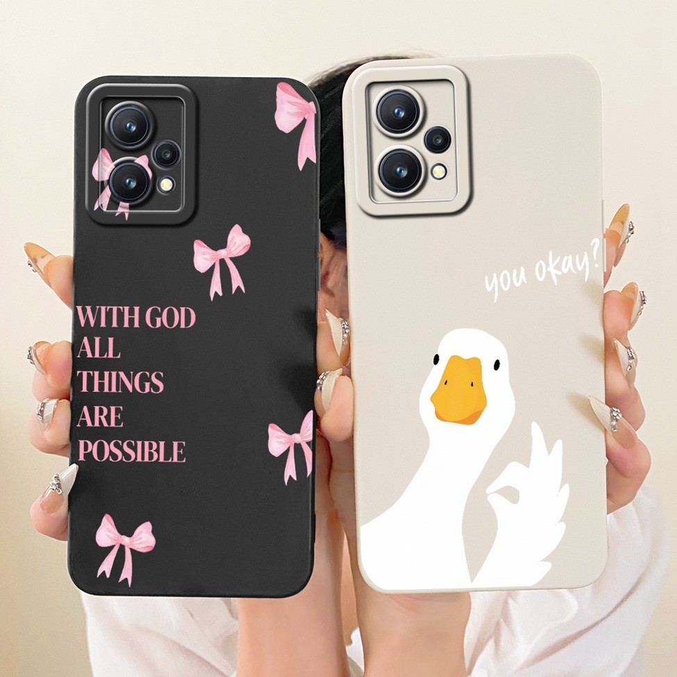 Dành Cho Realme RMX3478 Dành Cho Realme Q5 Ốp Lưng Silicon Thời Trang Sang Trọng Mát Kawaii Vỏ Sơn Dễ Thương Cho Real me Q5