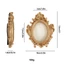 Khung Cổ Vàng WANYEDI, Khung Hình Vintage Nhựa Thanh Lịch, Phong Cách Châu Âu Có Thể Đặt Có Thể Treo Khung Trang Trí Baroque Tinh Tế Trang Trí Máy Tính Để Bàn