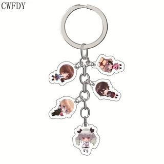 Anime NANA Osaki Keychain K-ON! Arcylic Key Chain Bag Accessories 5 in 1 Pendant Jewelry Decoration for Women Men Birt