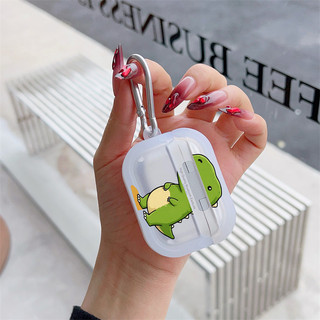 Ốp lưng chống rơi khủng long nhỏ dễ thương cho AirPods 2 3 4 S PRO PRO PRO2 PRO3 Vỏ nhựa TPU mềm JTEJ