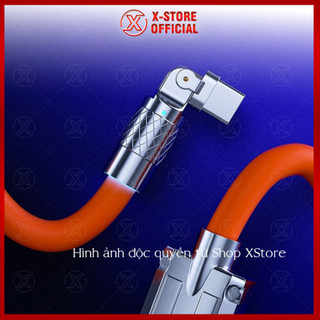 Cáp sạc nhanh 6A USB to Type C, dây sạc gaming xoay 180 độ, dây to, sạc cho Samsung, Xiaomi - DSTBX180D