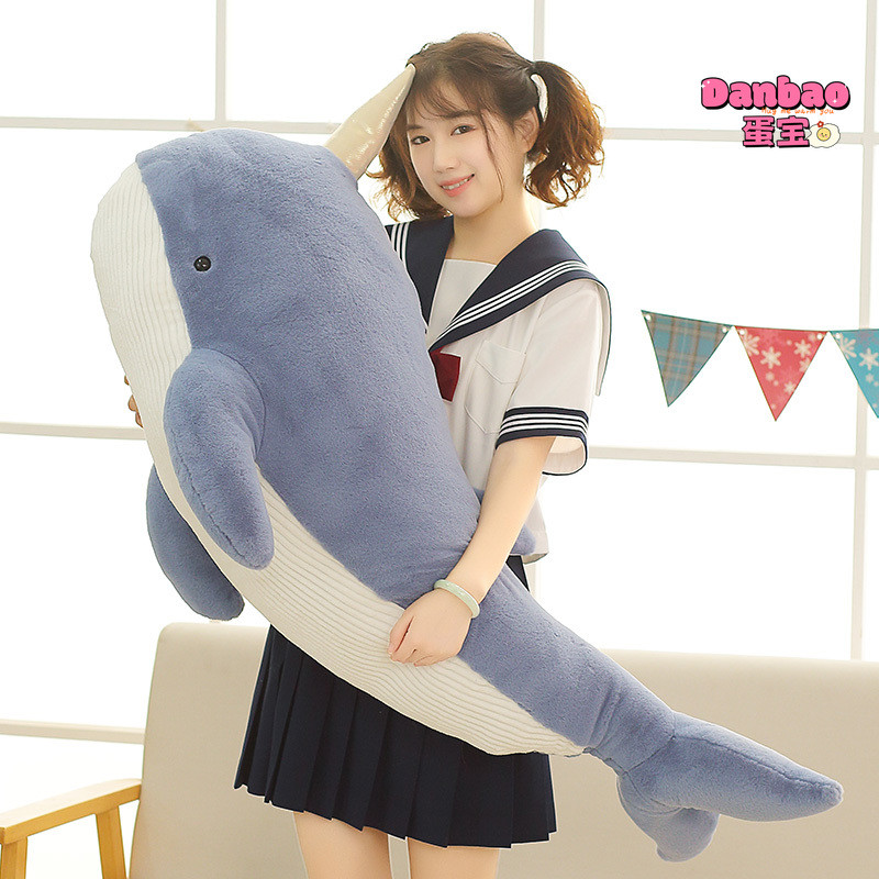 [DANBAO] Happy Lớn Kỳ Lân Cá Voi Sang Trọng Đồ Chơi Gối Cá Voi Dễ Thương Búp Bê Ngủ Chất Liệu Mềm Quà Tặng Cho Trẻ Em Quà Tặng Sinh Nhật DANBAO Đồ Chơi