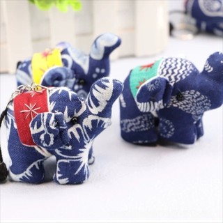 Móc khóa voi không cần VOIDLESS, Móc khóa Ganesha bằng vải Thái Lan, Quà tặng du lịch bằng tay màu sắc ngẫu nhiên thủ công truyền thống
