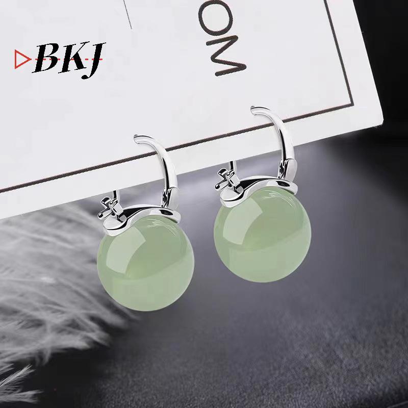 Bông Tai Hạt Ngọc Bích Cổ Xưa, Thời Trang Nhẹ Nhàng - Phụ Kiện Trang Sức Dành Cho Nữ