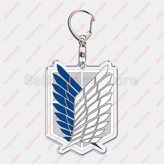 Móc khóa Attack on Titan hình huy hiệu và các nhân vật siêu ngầu Levi Eren Hange Mikasa Phụ kiện trang trí túi xách
