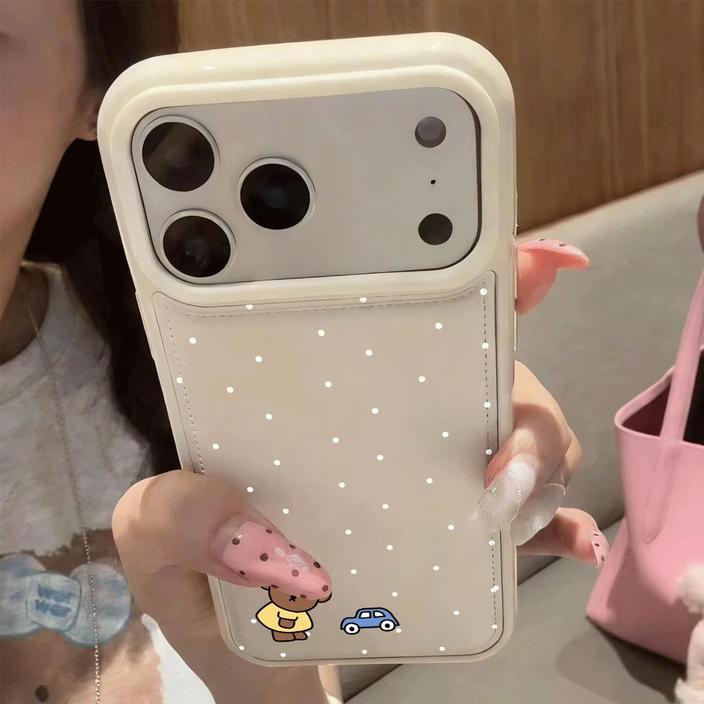 Thỏ mềm hàng ngày cho trường hợp iPhone 16promax iPhone 1plus 5 mới 14pro dễ thương 1312