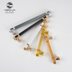 Phong Cách Châu Âu Hợp Kim Nhôm Tay Cầm Vuông Nhà Cải Thiện Tủ Giày Ngăn Kéo Tủ Quần Áo Tay Nắm Cửa Hai-