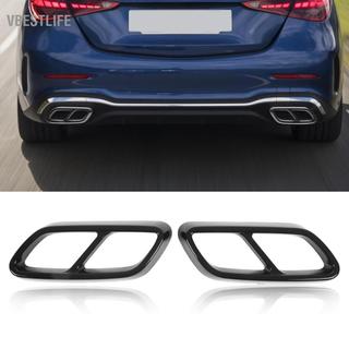 VBESTLIFE Thay thế nắp sau ống giảm thanh cho C?Class W206 2021 Up (Đen bóng)