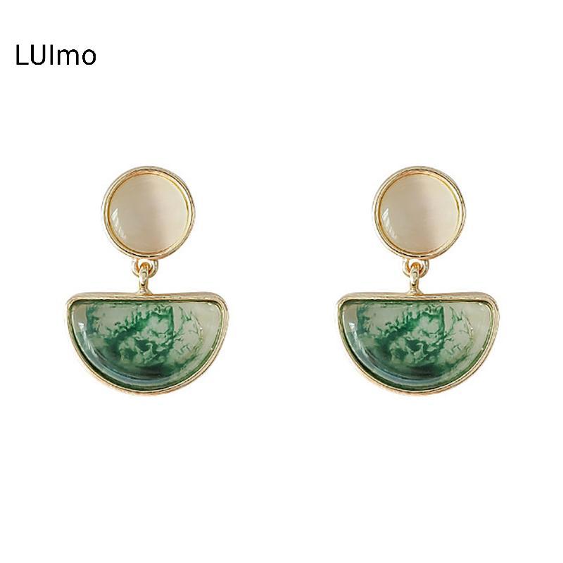 Bông tai hình học retro thanh lịch dành cho nữ, phù hợp làm quà tặng
