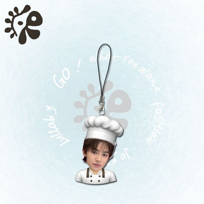 KPOP Korean Boy Group Cortis Celebrity Peripheral Kitchen God Mobile Phone Chain Cute Cute Cute Acrylic Backpack Hanging