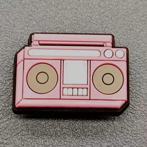 CHARM CHÍNH HÃNG: CHARM GẮN DÉP HỒNG BARBIE- HÀNG CHẤT DÀY - CỨNG- NÚT GẮN XỊN