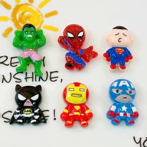 Set Charm 6 anh hùng: Charm Hulk- Charm SpiderMan - Charm Superman - Charm Batman - Charm IronMan - Charm CaptainAmerica