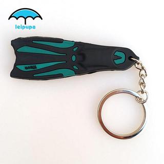 Móc chìa khóa silicone sáng tạo hình lặn vây, dành cho người yêu thể thao dưới nước